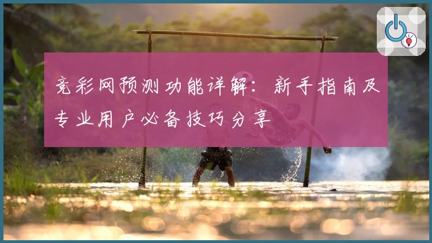 竞彩网预测功能详解：新手指南及专业用户必备技巧分享